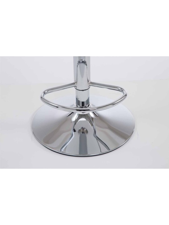 Set 2 taburete de bar Las Vegas V2 imitatie piele crom, bordo