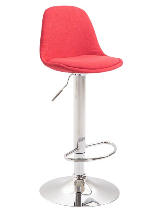Scaun de bar țesătură Kiel, roșu