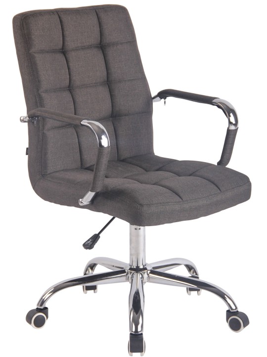 Scaun de birou Tesatura Deli, gri închis