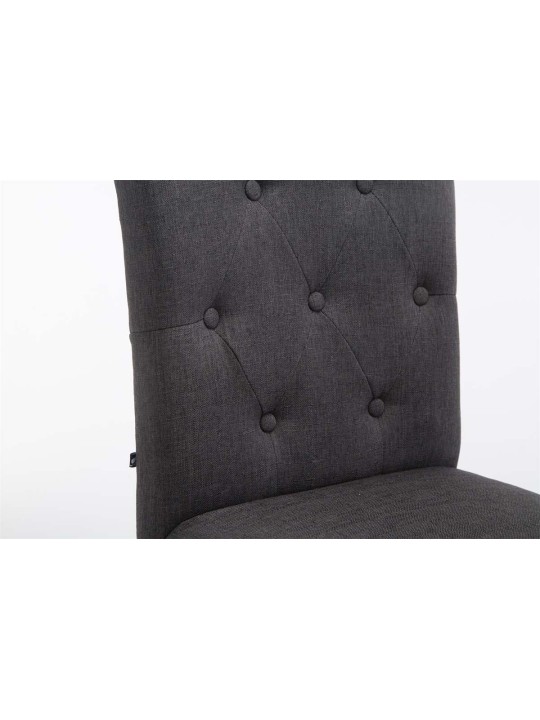 Set 2 scaune de bar Louise stofa antic, gri închis