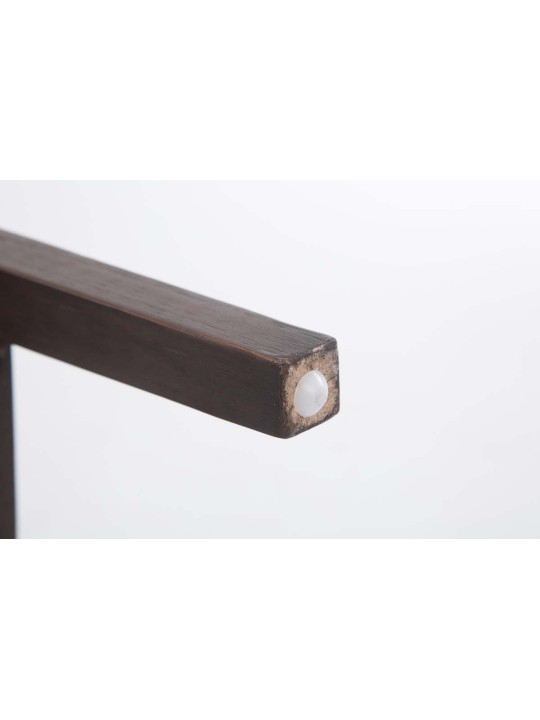 Set 2 scaune de bar Louise stofa antic, gri închis