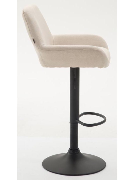 Set 2 taburete de bar tesatura Braga, crem