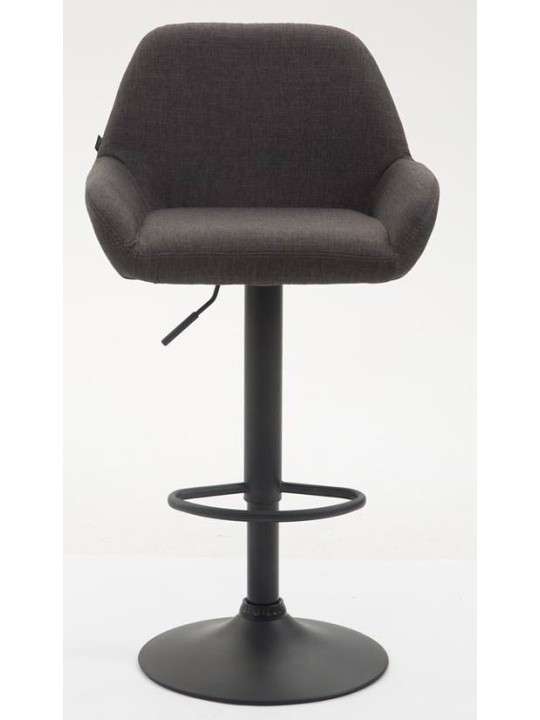 Set 2 taburete de bar tesatura Braga, gri închis