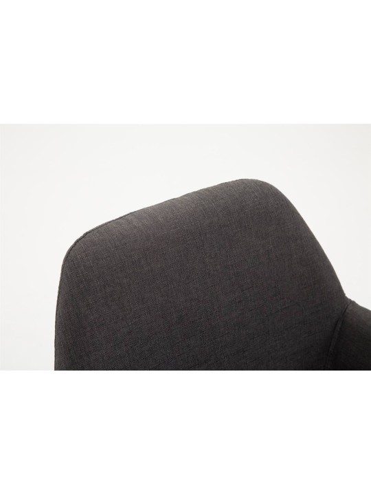 Set 2 taburete de bar tesatura Braga, gri închis