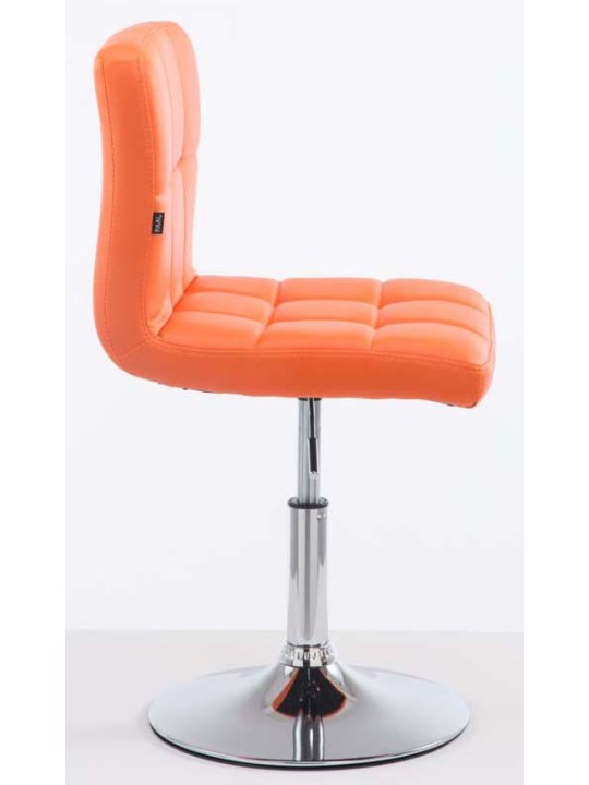 Set 2 taburete de bar Palma V2 imitatie piele, portocaliu