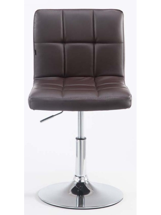 Set 2 taburete de bar Palma V2 imitatie piele, maro