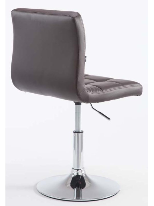 Set 2 taburete de bar Palma V2 imitatie piele, maro