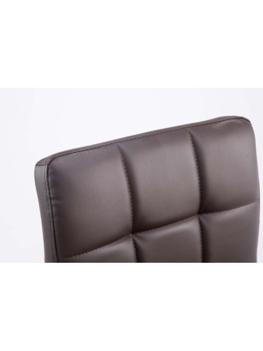 Set 2 taburete de bar Palma V2 imitatie piele, maro