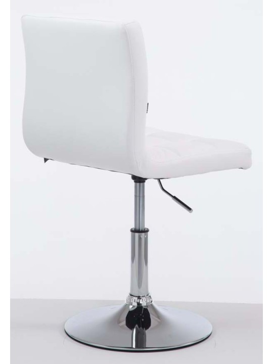 Set 2 taburete de bar Palma V2 imitatie piele, alb