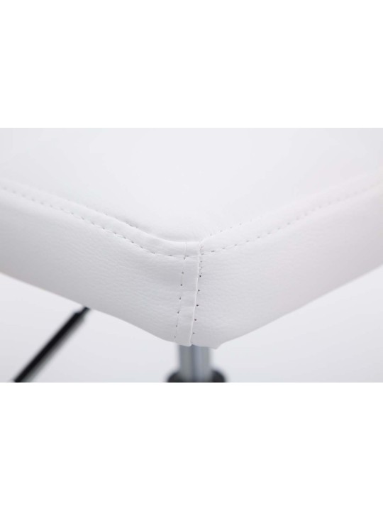 Set 2 taburete de bar Palma V2 imitatie piele, alb