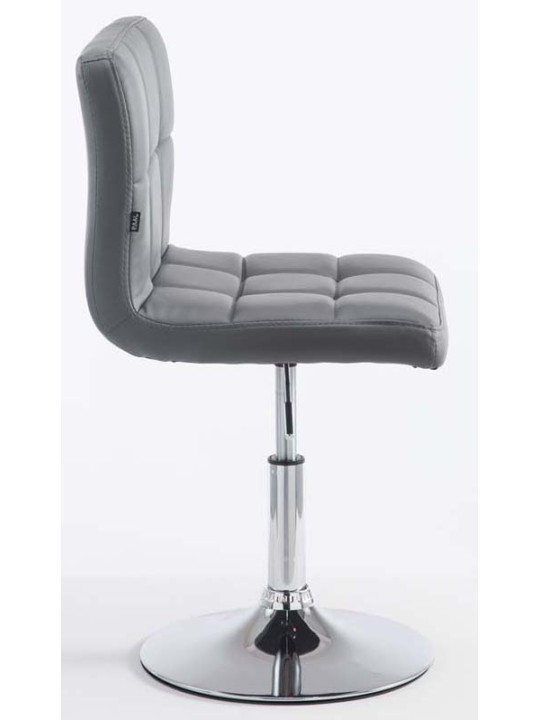 Set 2 taburete de bar Palma V2 imitatie piele, gri