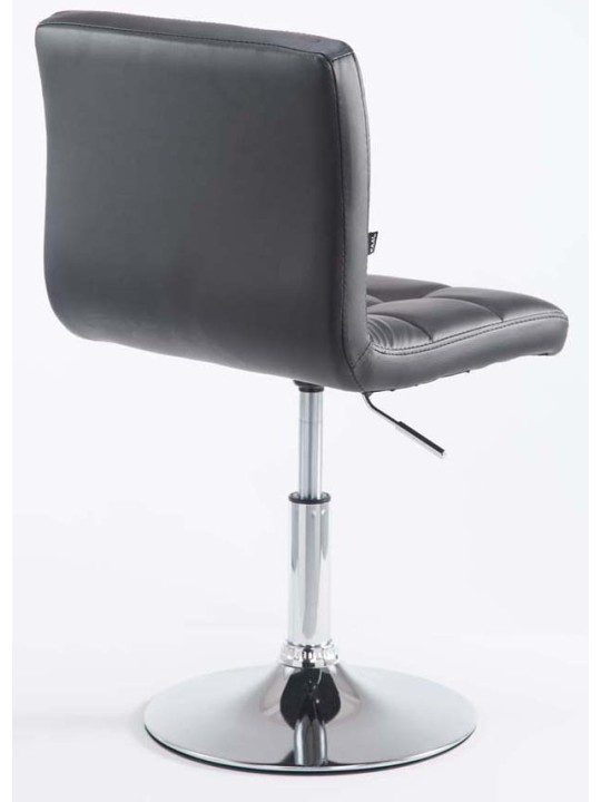 Set 2 taburete de bar Palma V2 imitatie piele, negru