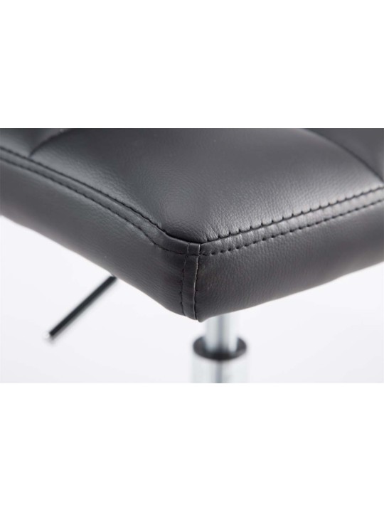 Set 2 taburete de bar Palma V2 imitatie piele, negru