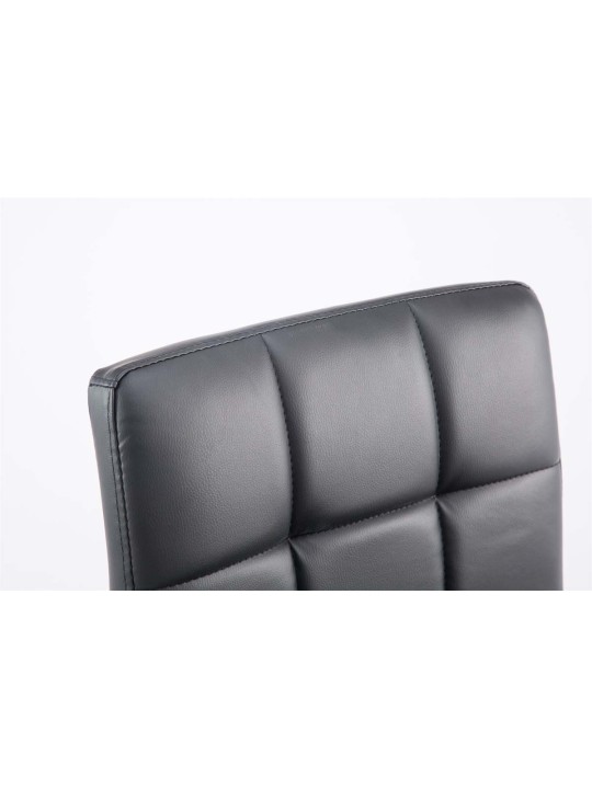 Set 2 taburete de bar Palma V2 imitatie piele, negru