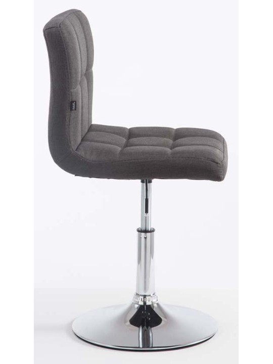 Set 2 taburete de bar Palma V2 stofa, gri închis