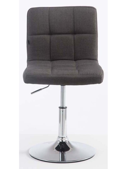 Set 2 taburete de bar Palma V2 stofa, gri închis
