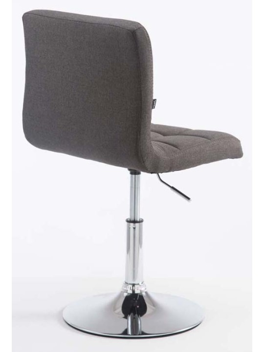 Set 2 taburete de bar Palma V2 stofa, gri închis