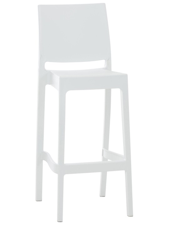 Scaun de bar Maya, alb