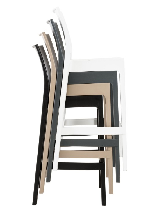 Scaun de bar Maya, negru