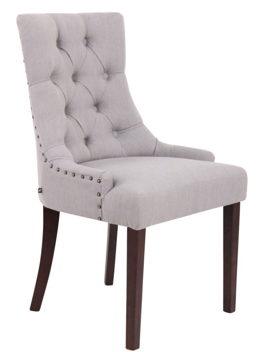 Scaun de sufragerie Aberdeen stofa antic, gri