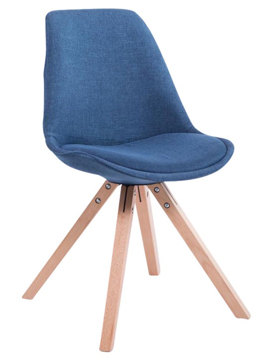 Scaun vizitator Tesatura Toulouse Natura Square, albastru