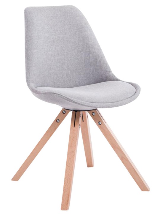 Scaun vizitator Tesatura Toulouse Natura Square, gri