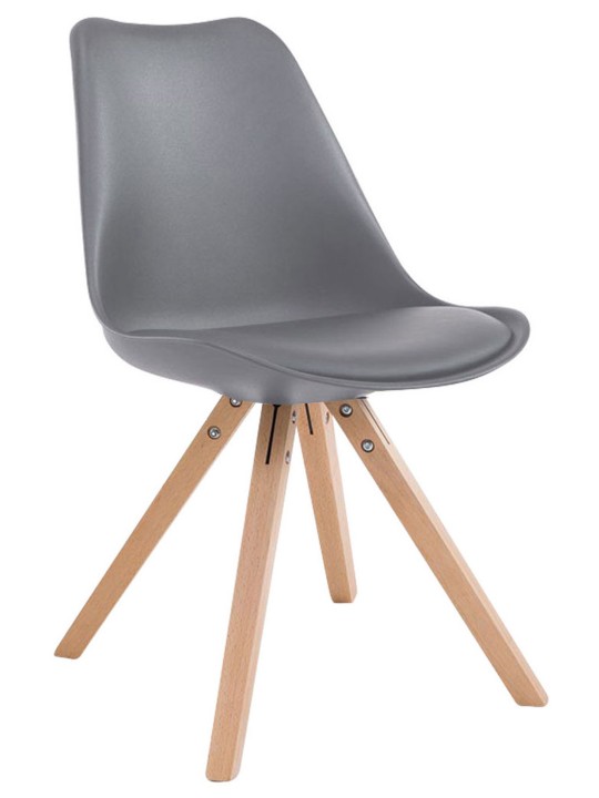 Scaun vizitator Toulouse Natura Square, gri