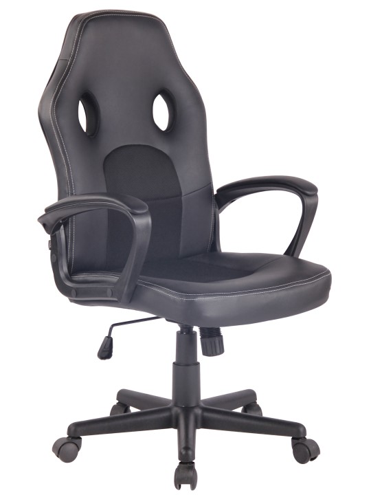 Scaun de birou Elbing, negru/negru