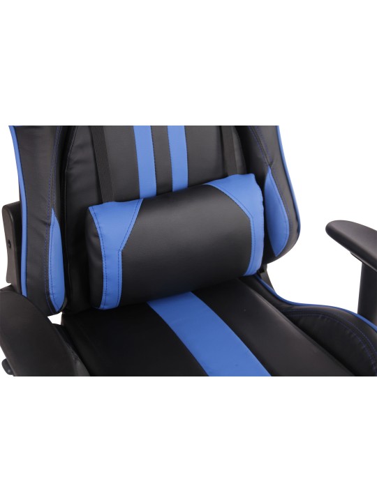 Scaun de birou Limit XM imitatie piele, negru/albastru