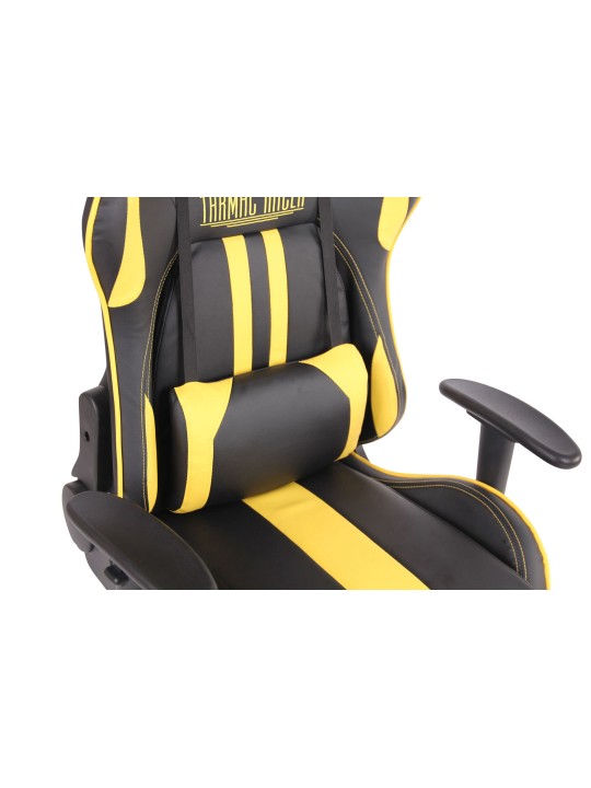 Scaun de birou Limit XM imitatie piele, negru/galben