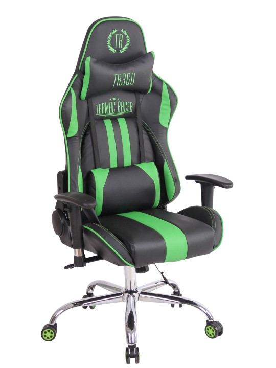 Scaun de birou Limit XM imitatie piele, negru/verde