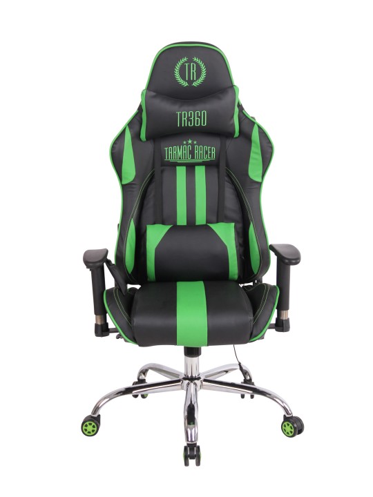 Scaun de birou Limit XM imitatie piele, negru/verde