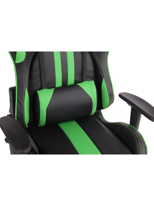 Scaun de birou Limit XM imitatie piele, negru/verde