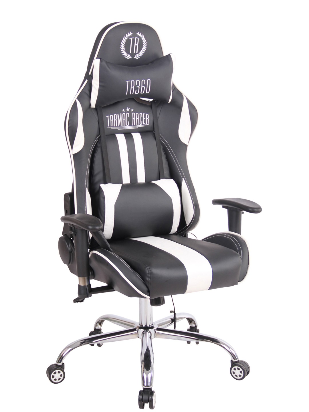 Scaun de birou Limit XM imitatie piele, negru/alb