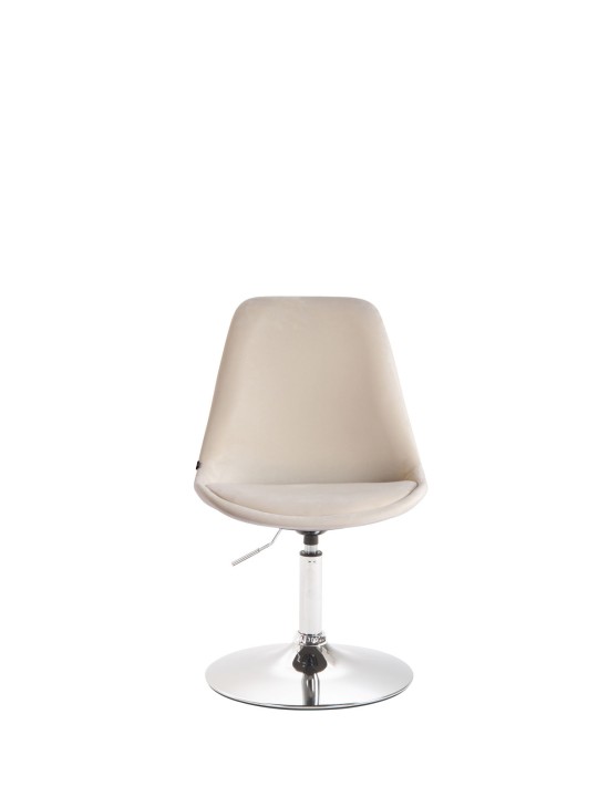 Scaun de sufragerie Maverick catifea crom, crem