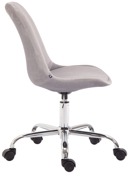 Scaun de birou catifea Toulouse, gri