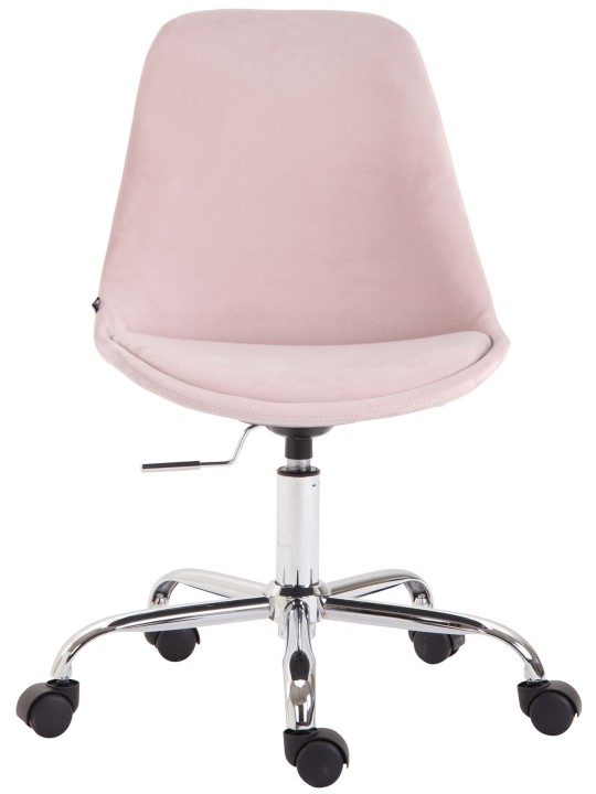 Scaun de birou catifea Toulouse, roz