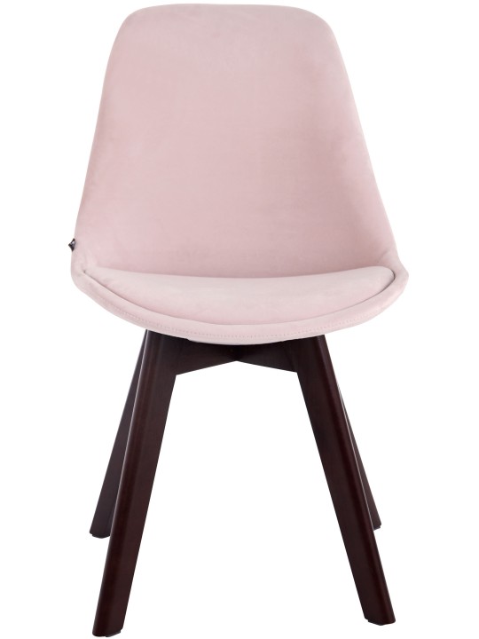 Scaun vizitator Borneo V2 catifea nuc, roz