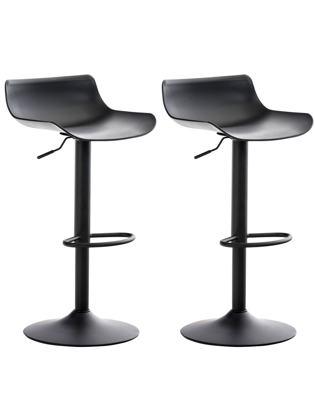 Set 2 scaune de bar Aveiro, negru