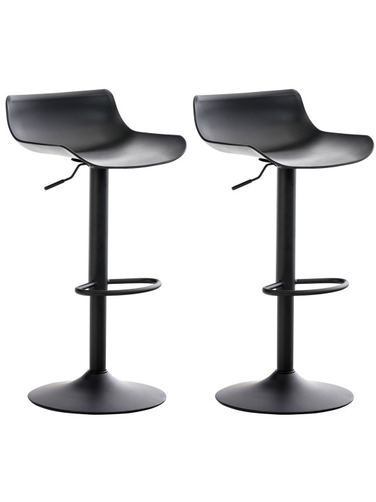 Set 2 scaune de bar Aveiro, negru