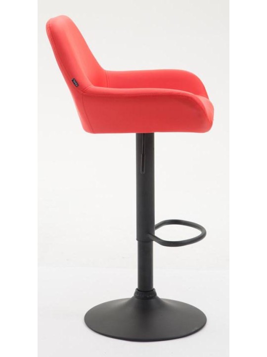 Set 2 taburete de bar Braga imitatie piele, roșu
