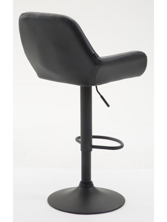 Set 2 taburete de bar Braga imitatie piele, negru
