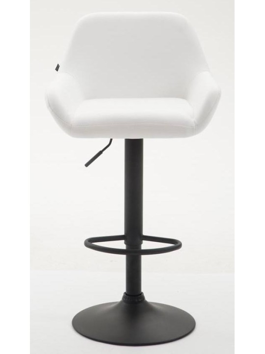 Set 2 taburete de bar Braga imitatie piele, alb Set 2 taburete de bar Braga imitatie piele, alb