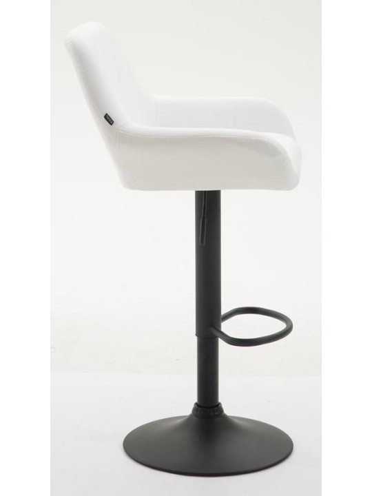 Set 2 taburete de bar Braga imitatie piele, alb Set 2 taburete de bar Braga imitatie piele, alb