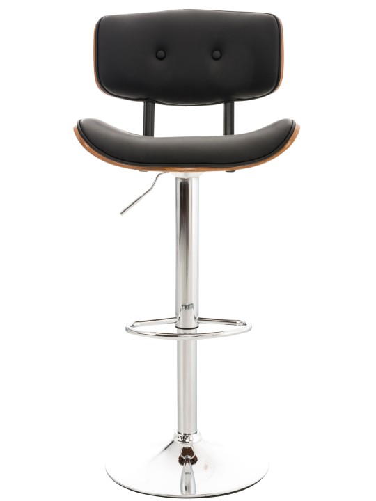 Scaun de bar Sarnia imitatie piele, nuc/negru Scaun de bar Sarnia imitatie piele, nuc/negru