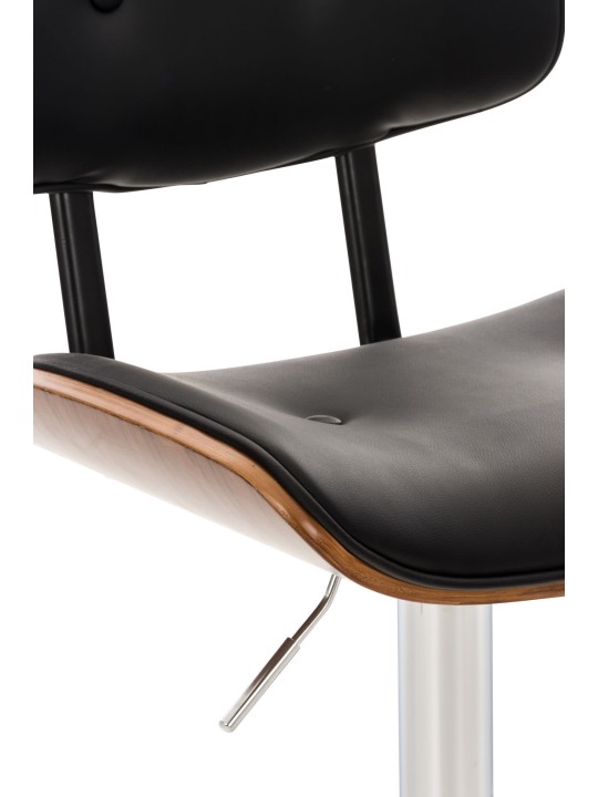 Scaun de bar Sarnia imitatie piele, nuc/negru Scaun de bar Sarnia imitatie piele, nuc/negru