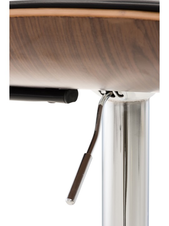 Scaun de bar Sarnia imitatie piele, nuc/negru Scaun de bar Sarnia imitatie piele, nuc/negru