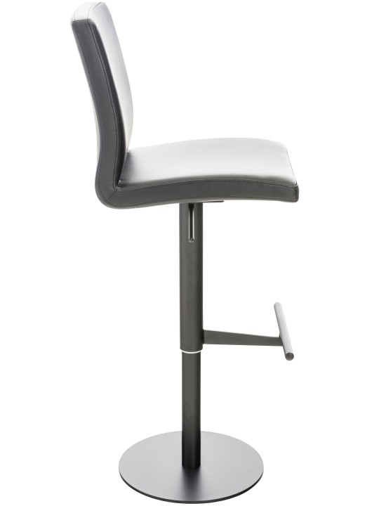 Scaun de bar Cadiz imitatie piele, negru