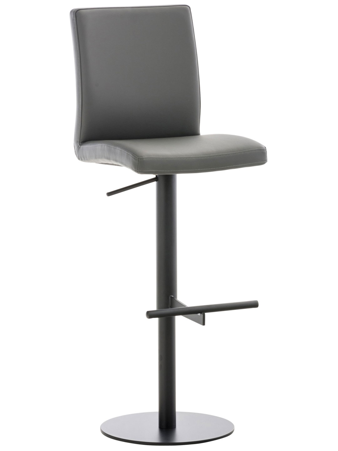 Scaun de bar Cadiz imitatie piele, gri