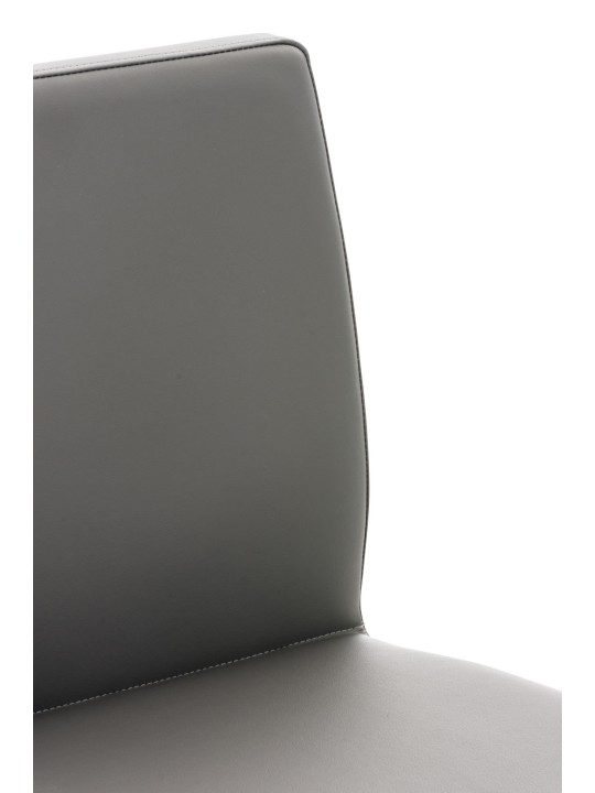 Scaun de bar Cadiz imitatie piele, gri